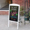 Random 42.5 x 90cm Folding Chalkboard Menu Board