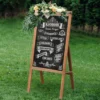 Random 42.5 x 90cm Folding Chalkboard Menu Board