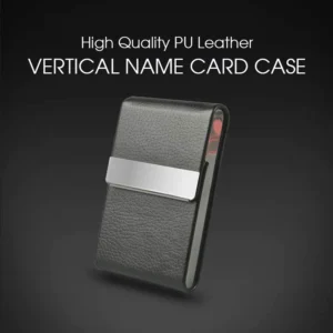 Vertical PU Leather Name Card Case