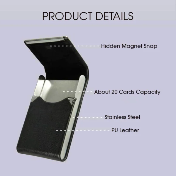 my-11134207-7qul5-lf6i8zan451xe9.webp Vertical PU Leather Name Card Case