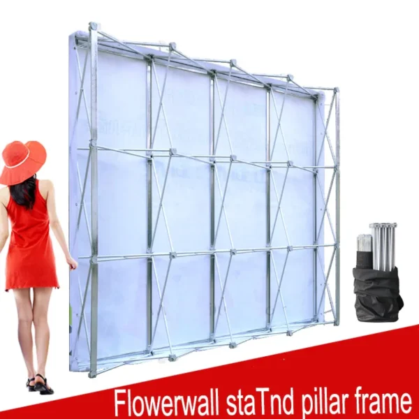 my-11134207-7r98y-lr5mk8sfo2sk5c.webp Portable Aluminium Folding Flower Wall Stand