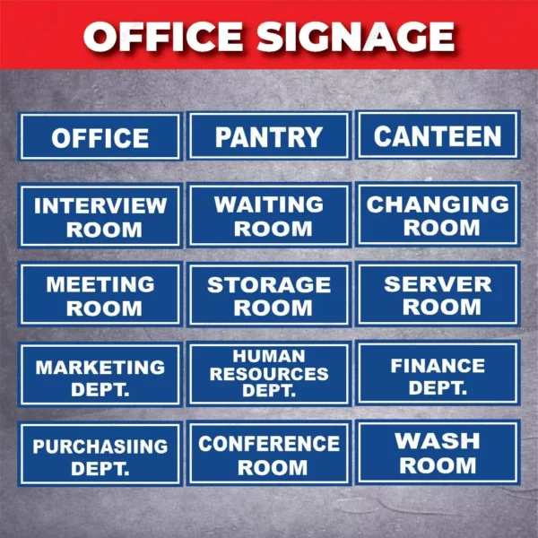 Office Door Signage Sticker