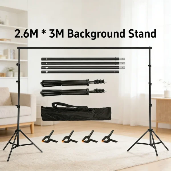 2.6m x 3m Backdrop Stand Kit