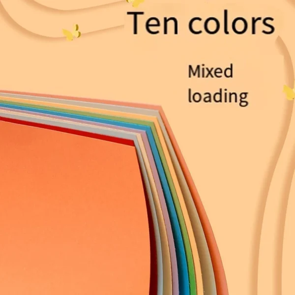 Square Colour Origami Paper 10 Colours
