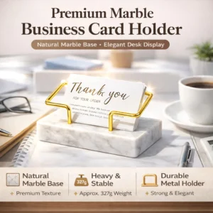 SOEZ Marble Business Card Holder L11cm W5.5cm H5cm