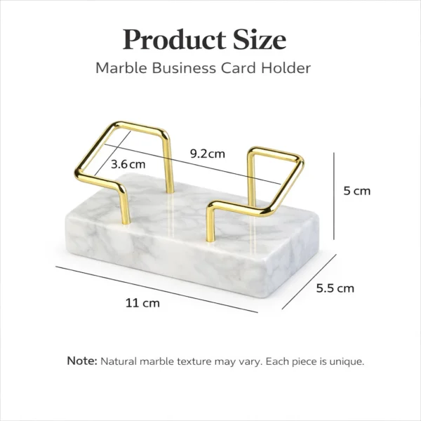 SOEZ Marble Business Card Holder L11cm W5.5cm H5cm