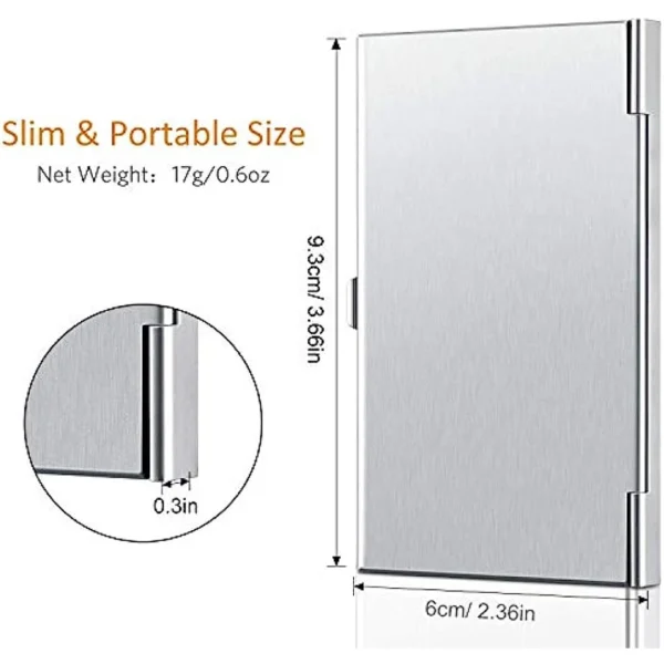 Random Aluminum Business Card Holder Case L9.3cm W6cm