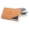Random Wood Texture PU Name Card Holder